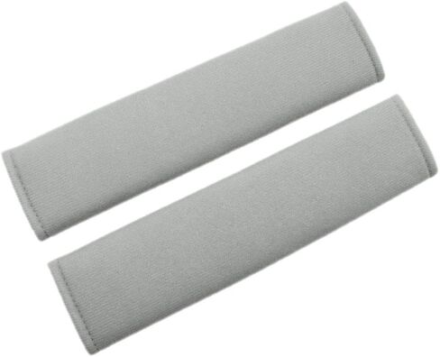 Mirkoo Car Seat Belt Cover Pad, 2-Pack Soft Car Safety Seat Belt Strap Shoulder Pad for Adults and Children, Suitable for Car Seat Belt, Backpack, Shoulder Bag, Laptop Computer Bag (Gray) in Saudi Arabia