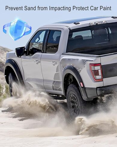 ULZOZN LH and RH Stone Rock Guard Trim Moulding Fit for Ford F-150 2021 2022 Replace ML3Z-99292A23-CA ML3Z-99292A22-CA in Kuwait