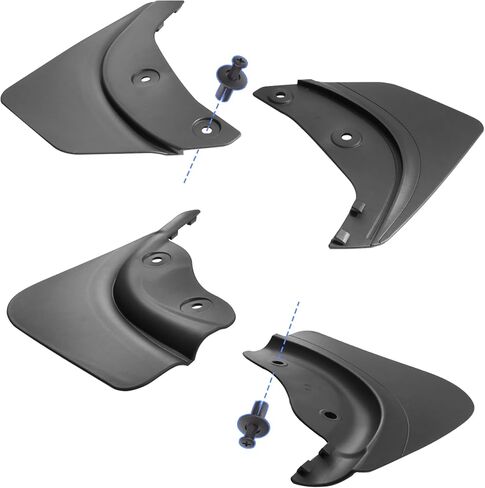 SUPER LINER Tesla Model Y Mud Flaps (2021-2025) No Drill Custom Fit, Durable All Weather Splash Guards - Military Grade PP+TPE Composite in Kuwait