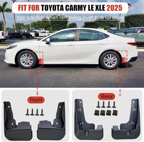 ل Toyota Camry Se Xse Sport Mud Flap 2025 - حارس الواحد الأمامي والخلفي Fender Fender Guard لتويوتا كامري س. in Kuwait