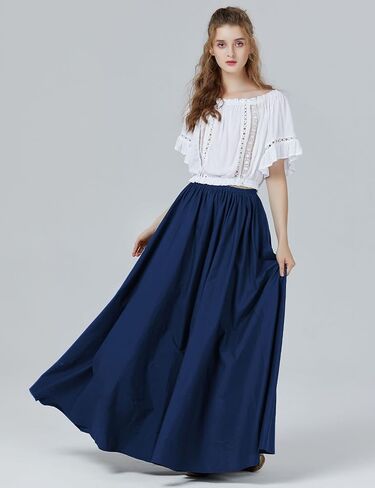 BEAUTELICATE Victorian Dress Renaissance Skirt Gypsy Long Maxi Medieval Skirt A-line Full Length in Saudi Arabia