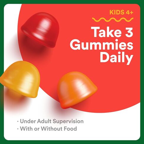 SmartyPants Kids Multivitamin & Fiber Gummies: الألياف البريبية لدعم الأطفال مع فيتامين D3 ، C ، فيتامين B12 ، B6 ، A ، الزنك ، البيوتين ، الفولات ، ثلاثة نكهات الفاكهة ، 90 عدد (إمدادات 30 يوم) in Kuwait