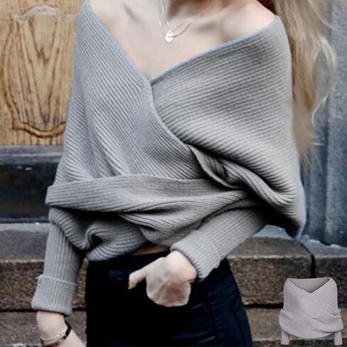 Women Fall Winter Snowfall Sweater Scarf with Sleeves Multi-Use Wrap Blanket Scarf Crochet Knitted Shawl Cape in Kuwait