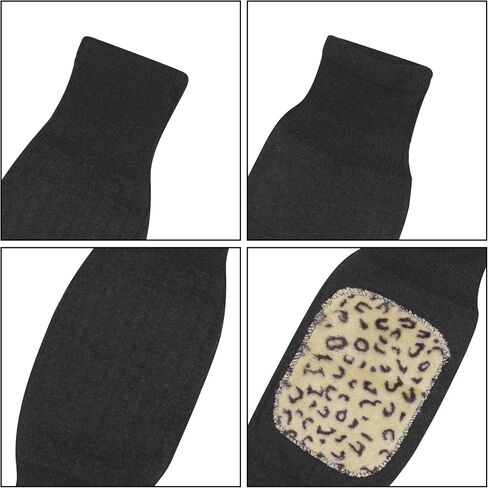 1 Pair Winter Warm Faux Fur Knee Brace Plush Fleece Lined Leg Knee Warmer Kneepad Knee Support Protector for Joint Pain Arthritis Tendonitis Sports in Kuwait