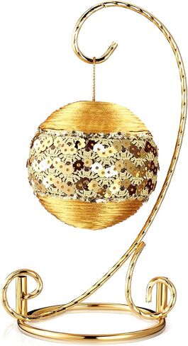 1 PCS Ornament Display Stand 7.5 H Holder Stand حامل شنقا حامضة الحامل الجوي حامل الشنق لعيد الميلاد منزل حفل زفاف (الذهب) in Kuwait