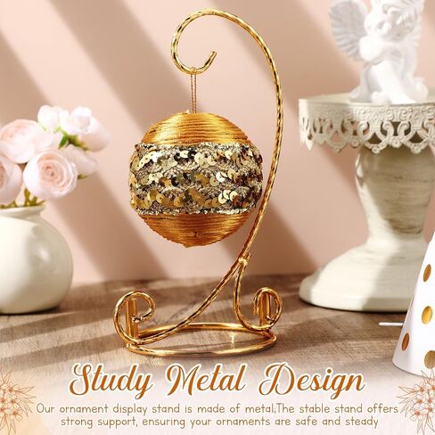 1 PCS Ornament Display Stand 7.5 H Holder Stand حامل شنقا حامضة الحامل الجوي حامل الشنق لعيد الميلاد منزل حفل زفاف (الذهب) in Kuwait