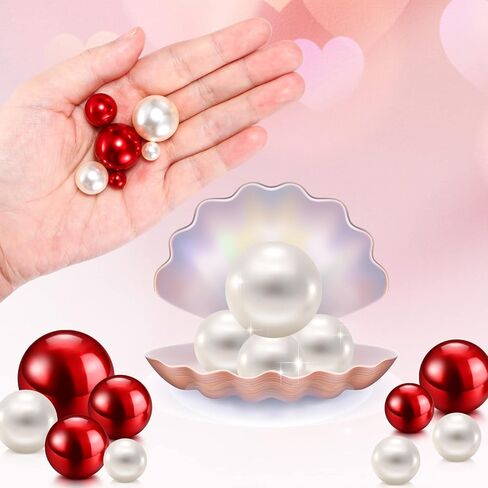 junkin 300 pcs مزهرية الحشو فو فو المزهرية حبات المكياج لا يوجد حفرة اللمعان اللؤلؤة أحجام مختلطة لأحجام مستديرة لحفل الزفاف ، تزيين الطاولة الزمنية عيد ميلاد الحزب ، 8/14/20 مم (الذهب) in Kuwait