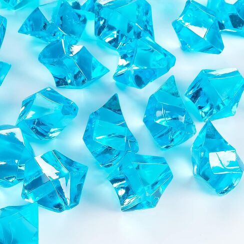 Acrylic Crushed Ice Rocks, Babenest 150 PCS Fake Crystals Plastic Ice Cubes Diamonds Gems for Vase Fillers, Home Decoration, Table Scatter, Event, Wedding, Arts & Crafts (Purple) in Saudi Arabia