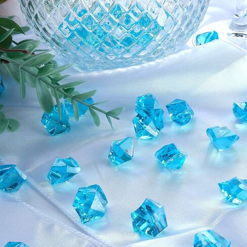 Acrylic Crushed Ice Rocks, Babenest 150 PCS Fake Crystals Plastic Ice Cubes Diamonds Gems for Vase Fillers, Home Decoration, Table Scatter, Event, Wedding, Arts & Crafts (Purple) in Saudi Arabia