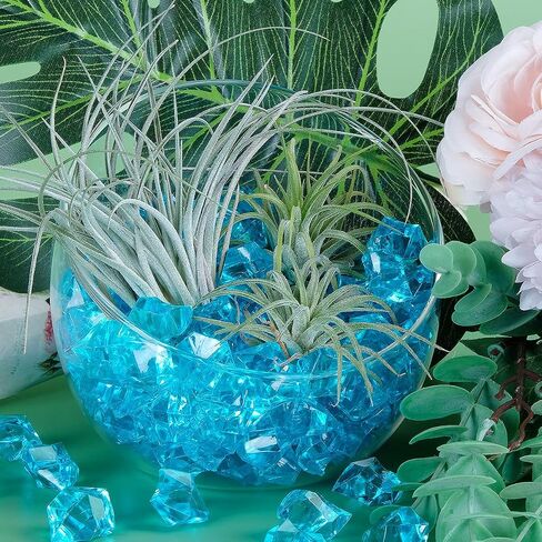 Acrylic Crushed Ice Rocks, Babenest 150 PCS Fake Crystals Plastic Ice Cubes Diamonds Gems for Vase Fillers, Home Decoration, Table Scatter, Event, Wedding, Arts & Crafts (Purple) in Saudi Arabia