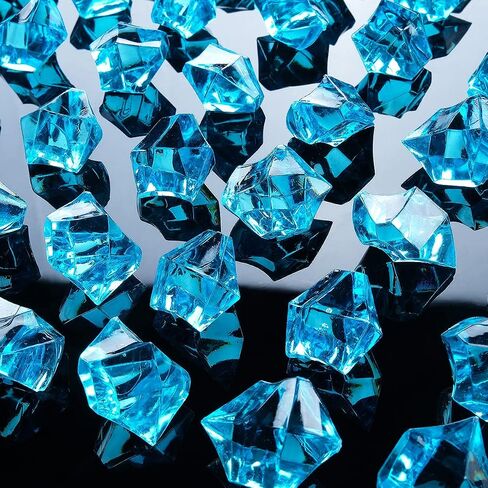 Acrylic Crushed Ice Rocks, Babenest 150 PCS Fake Crystals Plastic Ice Cubes Diamonds Gems for Vase Fillers, Home Decoration, Table Scatter, Event, Wedding, Arts & Crafts (Purple) in Saudi Arabia