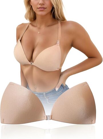 Sticky Bra Push Up for Women, Strapless Invisible Adhesive Bra with Strap for Backless Dress in Kuwait