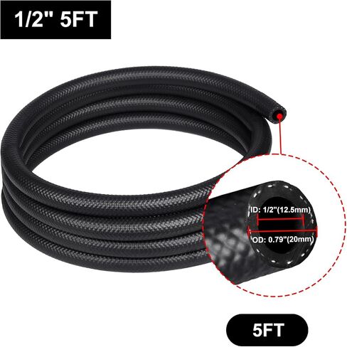 1/2" Transmission Oil Cooler Hose 5FT 250PSI SAE J1532 in Saudi Arabia