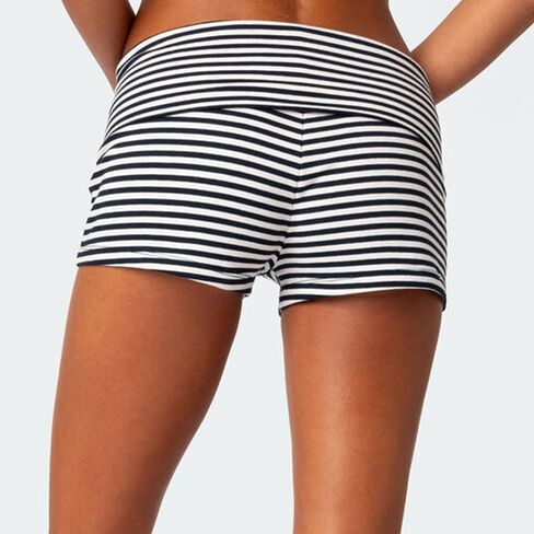 KMBANGI Womens Fold Over Shorts Elastic Waist Y2k Lounge Shorts Foldover Cute Pajama Micro Bottoms Mini Shorts Sleepwear in Saudi Arabia