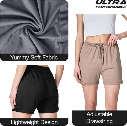 شورتات ملاكم 3 حزمة Packer Pajama - Lounge Sleep Lounge Short ، PJ لذيذة غير رسمية للنساء (استفادة من حجم زائد) in Saudi Arabia