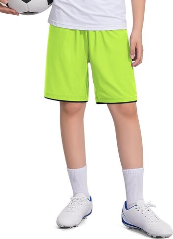Boys Athletic Shorts Quick Dry Basketball Soccer Running Gym Summer Mesh Sports Shorts for Kids in Saudi Arabia