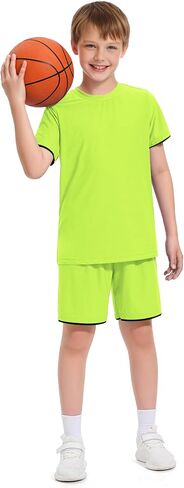 Boys Athletic Shorts Quick Dry Basketball Soccer Running Gym Summer Mesh Sports Shorts for Kids in Saudi Arabia