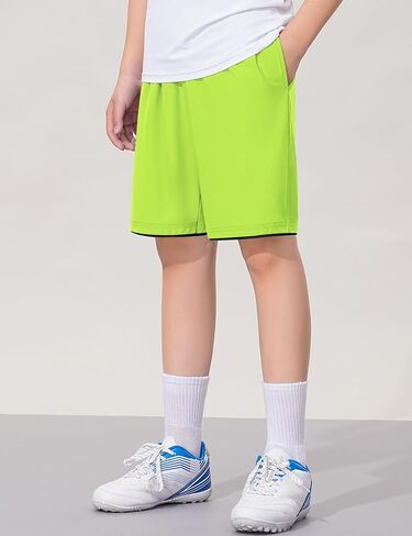 Boys Athletic Shorts Quick Dry Basketball Soccer Running Gym Summer Mesh Sports Shorts for Kids in Saudi Arabia