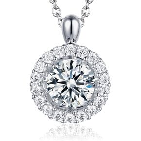 boya Moissanite necklace for Women, Dancing Necklace for Anniversary, Mother's Day, and Christmas Day Gifts