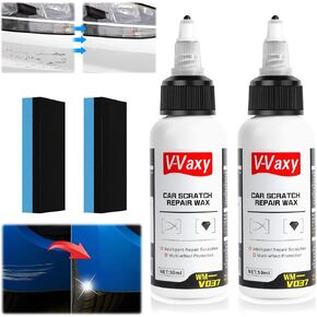 2Pcs V-Vaxy Car Scratch Repair Wax, Car Buff Out Scratch, Intelligent Repair Scratcher, Car Paint Scratch Repair, V-Vaxy Paint Restorer, Scratch Repair, Multi-effect Protection (1.76 fl oz）