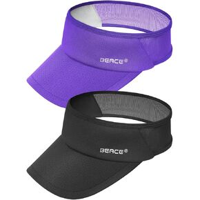 بيس خفيفة الوزن رطبة الفتل القبعات أقنعة الشمس للنساء ، والرياضة Sunvisor Cap لتشغيل Golf Tennis Pickleball