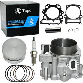Tupo 686cc 102mm Big Bore Cylinder Piston Ring Gasket Top End Rebuild Kit Compatible with Yamaha Rhino Grizzly 660 YXR660FAS YXR66FHW YFM660FP YFM660FHP 2001-2008 5KM-11310-00-00 3YF-11631-00-X0