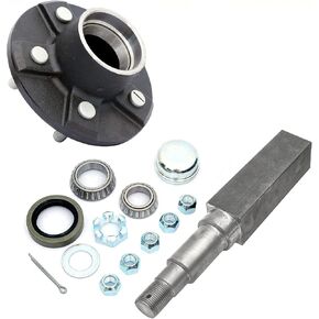 FKG Trailer Hub Kit 5 Bolt on 4.5 "دائرة الترباس تناسب 3500 رطل.