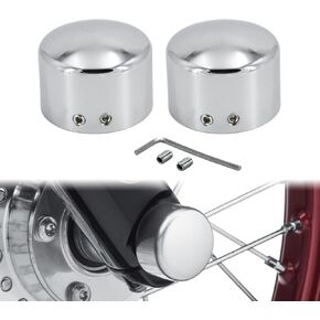 HDBUBALUS Motorcycle Front Axle Cap Nut Covers Caps Fit For Harley Touring Electra Road Street Glide Softail Dyna Sportster 883 1200 2008-Later Black