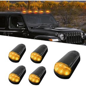 2025 NO NO DRILL CAR CAB LIGHTS ، مصابيح الكابينة تعمل بالطاقة الشمسية ، الضوء اللاسلكي LED LED ضوء ، مصابيح سقف السيارة مقاومة للماء ، أضواء مستشعر ألوان عالية الاهتزاز (أصفر)
