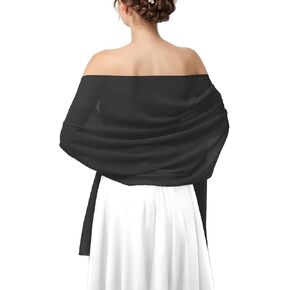 Shawls and Wraps for Evening Dresses, Chiffon Shawl Wraps for Women, Shawls for Wedding, Pashimina Bride Shawl