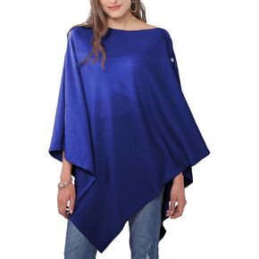 MissShorthair Women's Lightweight Knitted Scarf Poncho Sweater Cape Shawl Versatile Spring Summer Ponchos Wraps