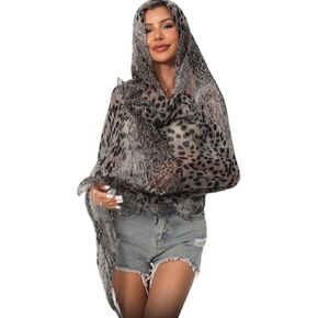 شالات بطبعة النمر واللف لفريق Womens Cheetah Hijab Vole