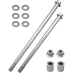 12mm 270mm Rear Axle and 225mm Front Wheel Axle Nut Bolt Fit for Coleman CT100U Mini Bike 97cc 100cc 2.5 3.0HP Powersports, Rear Wheel Bearing Kit
