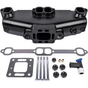 Exhaust Manifold Replacement# 18-1953-2 860246A10 860246Q11Fit 1983-2002 Mercruiser MCM/MIE GM V8 Engines 305 350 377 CID 5.0L 5.7L