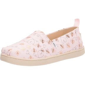 TOMS Kids Girls Alpargata Bee Mine Slip On Flats Casual - Pink - Size 6 M
