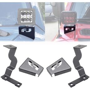 FJ Cowl Light Bracket Hood Ditch Mount A Pillar LED Pods Driving Light Mounting Bracket Compatible with Toyota FJ Cruiser 2007-2014
