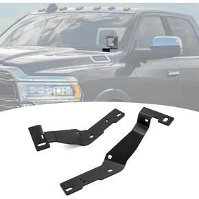 Wsays 2Pcs Hood Hinge LED Light Pod Mount Bracket Compatible with Dodge Ram 2500/3500 2019-2024