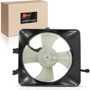A-Premium A/C Condenser Fan Assembly Compatible with Select Honda & Acura Models - CR-V CRV 1997-2001, Integra 1994-2001 - Replace# 38616PT3A02, 38611PT2J02