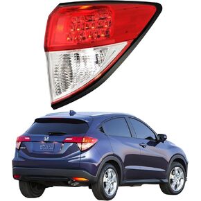 مجموعة الضوء الجانبية للركاب متوافقة مع 2016 2017 2018 2019 2020 2021 2022 Honda HRV ، خلفي يمين ، استبدال الخلفي الخارجي الخلفي 33502T7SA01 33502T7WA31 HO2805109 HO2805119
