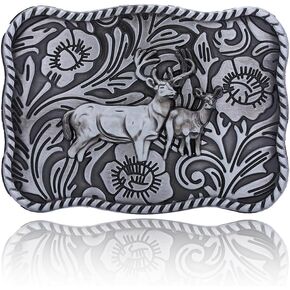 Huabola Calyn Western Rodeo Belt Belt Buckle محفورة بنمط Celt Pattern Buckles للرجال والنساء