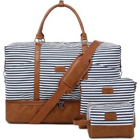 حقيبة سفر للنساء: 21 "أكياس كبيرة في الأسبوع للنساء مع مقصورة الأحذية وأكياس الأدوية ، 3pcs بين عشية وضحا in Kuwait