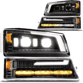 LED LED ANDERMBLY ASSEMBLY PUMPER LAMP PRESSION FOR 2003-2006 CHEVY CHEVROLET Silverado Avalanche 1500 2500 3500 HD [DOT]
