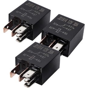 JA&MIU 3PCS 4671168E 72472M 5 pin 12 Volt DV SPDT Fuel Pump Relay Multi-Purpose Relay Heavy Duty Standard Relay Kit Compatible with Chrysler Dodge Jeep Siemens TYCO