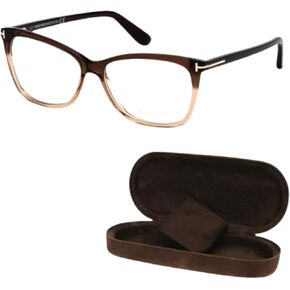 Tom Ford FT5514 Cat Eye Shape Frame + حزمة مع مجموعة تنظيف النظارات Eshades