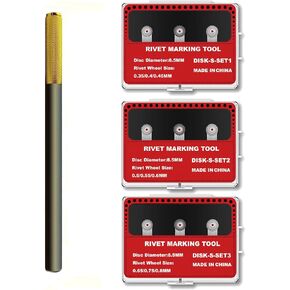 3 Set Model Rivet Maker Tool with Handle for Model Hobby Craft Building Accessories Tool(Set S123)