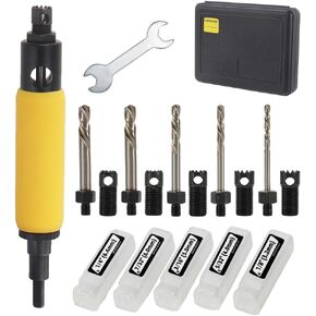 HIFESON Rivet Removal Tool，Blind Rivets Drill Remover，Electric Drill Adapter Rivets Puller for 1/8", 5/32", 3/16", 7/32" and 1/4"