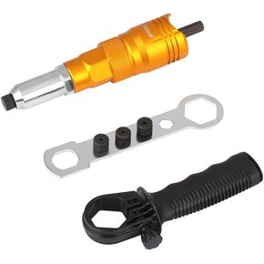 Hoteche Rivet Gun Adapter Kit Cordless Drill Riveter Tool Rivet Attachment for Power Drill