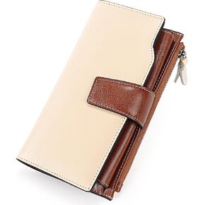 SENDEFN Women Leather Wallets RFID Blocking Clutch Card Holder Ladies Purse with Zipper Pocket in Saudi Arabia
