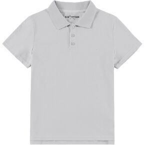 Kid Nation Boys Polo Shirts Kids School Uniform Shirts Short Sleeve Girls Collared Shirts 4-12 Years