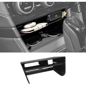 Center Console Organizer Compatible with Subaru Forester 2019 2020 2021 2022 2023 2024 Accessories, Middle Console Storage Box Insert Tray Secondary Compartment Reserved Charging Hole, Black